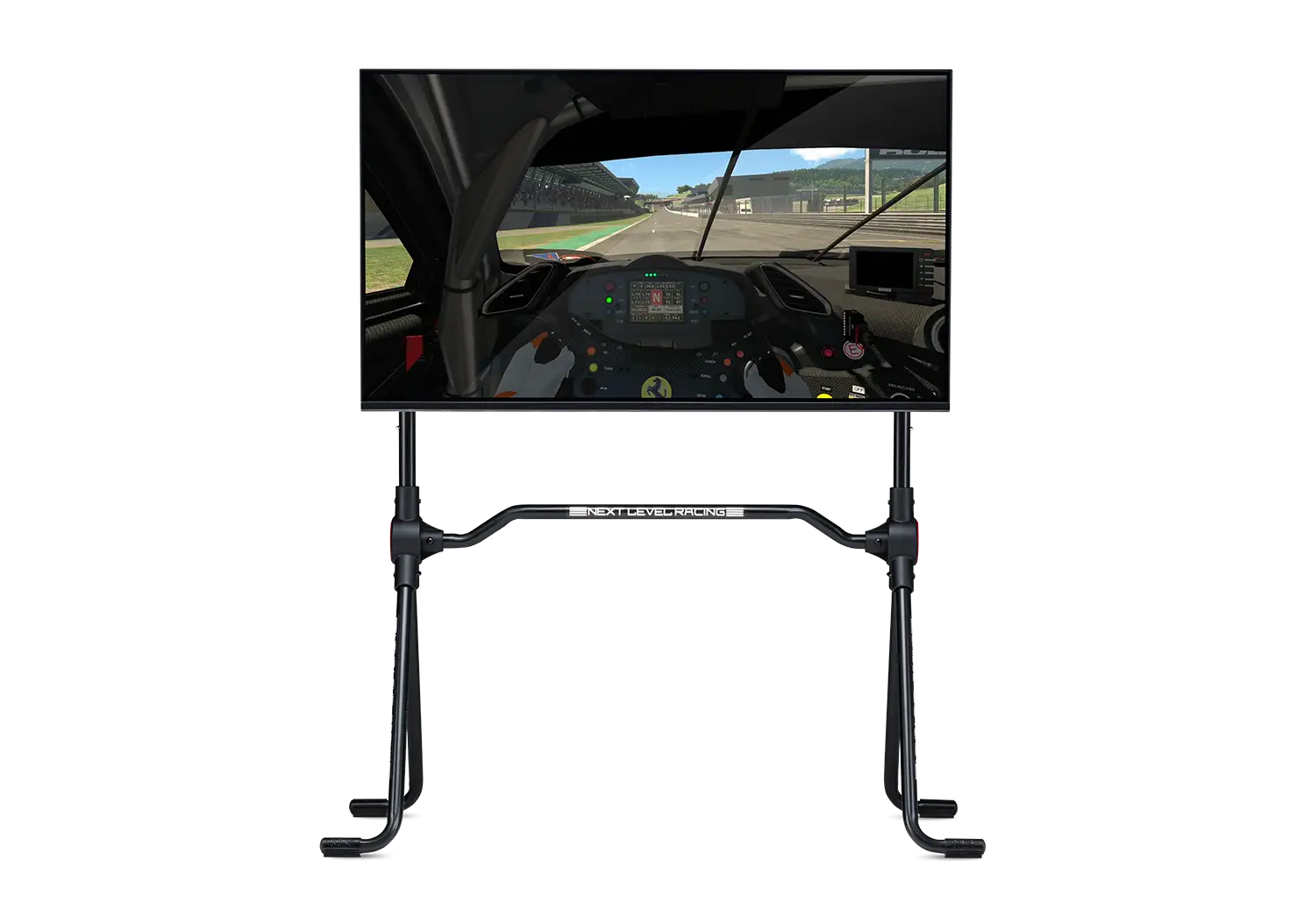 Next Level Racing Lite Stojak Na Monitor z przykładowym monitorem